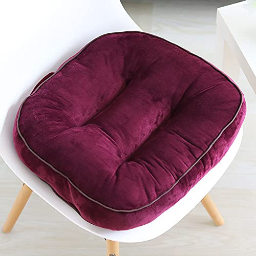 HUALEMEI Thicken Booster Seat Cushion,Super Soft Breathable Chair Cushion Lumbar Support Pillow Seat Pad for Car Office Home Use-G 42x38cm(17x15inch)