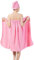 Damen Saunakilt Sauna Kilt Handtuch, Spa Bademantel Set Badetuch mit Haartrockentuch, Verstellbare Weite Saunasarong Saunatuch Mikrofaser Sarong Kilt