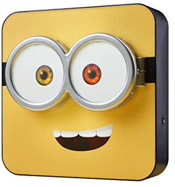 Numskull Minions Lamp Wall Light - Ambient Lighting Gaming Accessory for Bedroom, Home, Study, Office, Work - Official Minions Despicable Me 4 Merchandise