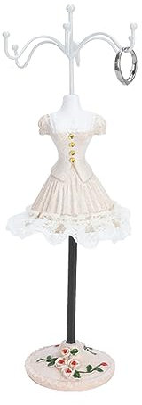 Manichino Porta Collane Girevole, Porta Collane da Appendere Supporto Staffa Girevole Rack Organizzatore Braccialetti Torre Anelli Hanger Stand Doll Holder Home Decorazione per Organizzare Display