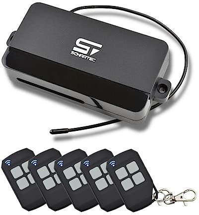 SCHARTEC® Universal Funkempfänger für Garagentorantrieb 5er Set Funk Empfänger 433 MHz mit 5 Handsender für Torantrieb Garagentor