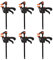 6 Stück Quick Grip Klemmen, Ratschenstangenklemmen, 4 Zoll Schraubzwingen F Klemmen, Einhandzwingen, für Holzarbeiten, Handgefertigtes Handwerk, Heimwerken, Klemmen