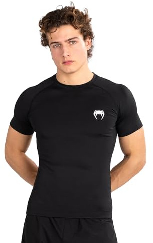 Venum Rashguard Manches Courtes Contender - Noir-Blanc - M
