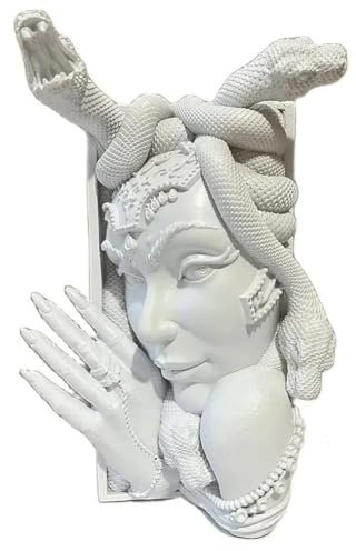 Suoumwa Serre-Livres Décoratifs, Serre-Livres Uniques en Forme de de Femme Serpent, Bouchon de Livre Robuste pour, Le Bureau, Décoration D'Étagère Vintage