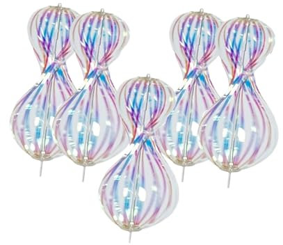QUXVUIS 5 Paquets/Lot de Magie Arc-en-Ciel, tourbillons colorés pour Les fêtes, ABS Arc-en-Ciel, bâton éblouissant