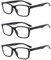 Suertree Lesebrille Feder Scharnier 3 Pack Sehhilfe Augenoptik Brille Lesehilfe für Damen Herren 3.0X BM151