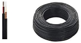 MATASSA CAVO VIDEO COASSIALE RG59 + 2 FILI ALIMENTAZIONE 50MT 0.58 mm CCTV X TELECAMERE VIDEOSORVEGLIANZA ALTA QUALITA' PROFESSIONALE