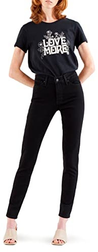 Levi's Damen 310 Shaping Super Skinny Jeans, Black Squared, 27W / 30L