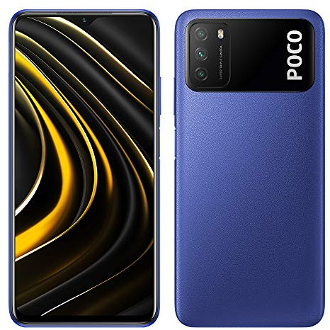 XIAOMI M3 - Smartphone 4 + 128 GB, 6,53 FHD+ Dot-Drop-Display, Snapdragon 662, 48 MP AI Triple-Kamera, 6.000 mAh, Cool Blue (Offizielle Version + 2 Jahre Garantie)