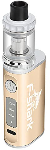 Discoball 100W Vape Kit, 2000mAh Mod Rechargeable, 3 Level Adjustable Power, Clear Atomizer 2.0ml Tank, E-Cigarette Starter for Beginner, No Nicotine