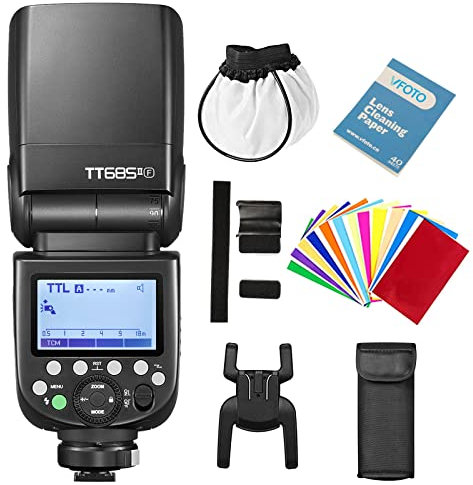 Godox TT685II-F TT685FII Speedlite TTL Kamera Blitzlicht 2.4G High-Speed Sync ​​1/8000s GN60 Kompatibel für Fuji X-Pro2 X-T100 X-T20 X-T2 X-T1 X-Pro1 X-T10 X-E-E-E. 1 X-A. 3 X-A5 X100F X100T