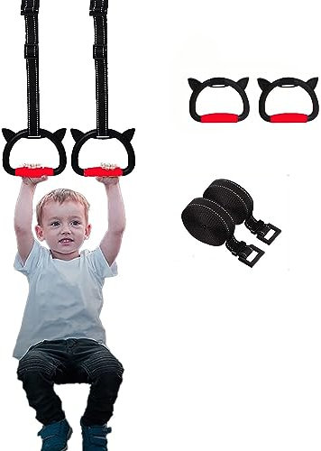 FREHOMEE Gymnastic Rings,Both for Adults and Kids,Support 360LBS,Home Fitness Equipment for Children, Kid's Indoor Pull-up Bar for Stretching and Height Increase