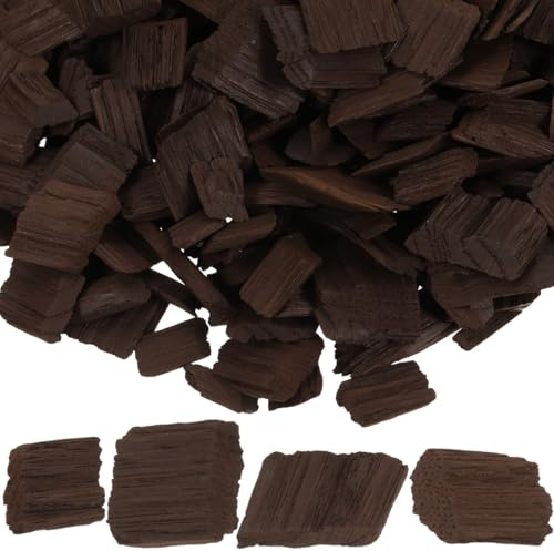 PRETYZOOM Chips De Chêne À Vin Pour Vin Rouge Et Whisky Vieillissant Fournitures De Vinification Maison Arôme De Chêne Français 1.50 X 1.50 X 0.20 cm 1 Pièce