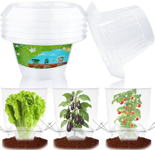 【12 unidades】 6 piezas de collar de caracol actualizado con 6 bolsas de protección contra insectos, 99% más protección contra caracoles, valla de caracol, anillo protector de caracoles estables