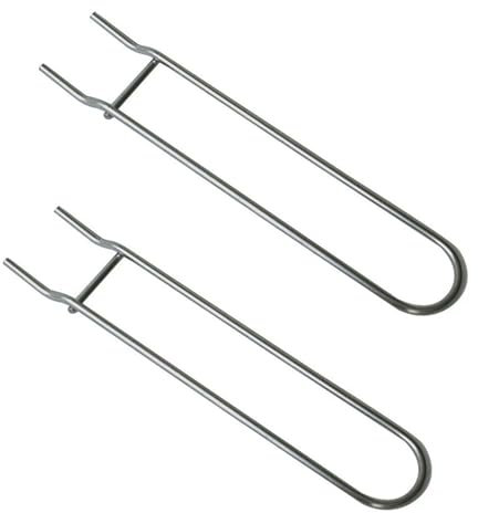 Hayaww 2 pcs Elevador de parrilla de acero inoxidable elevador de parrilla para parrillas de gas de carbón Juego de elevador de parrilla portátil de acero inoxidable elevador rejilla para barbacoa (A)