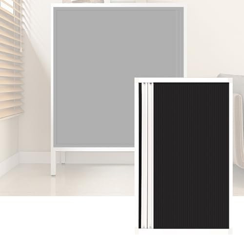 Puerta de acordeón plegable interior con asa, puerta corredera invisible para armario, dormitorio, cocina y puerta (60 x 90 cm)
