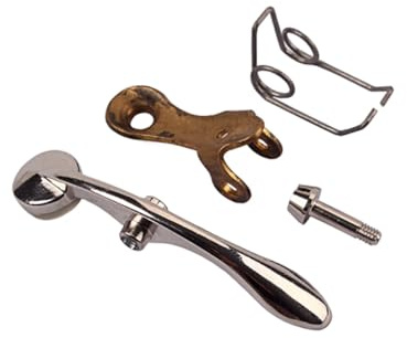 TOGEVAL 47.8mm Trumpet Water Key Spit Valve and Repair Springs Small Brass Trumpet Accessory for Easy Maintenance