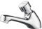Ibergrif ‎M21901 Grifo de Lavabo Temporizado para Baño de Cocina Pública, Cierre Automático, Ahorro de Agua, Cromo