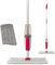 Kleeneze KL067036UFEU Spray Mop with Replacement Microfibre Head, Treated with Anti-Bac Protection, For Most Hard Floors, Washable Floor Pads, Can be Used Wet or Dry, Built-in Spray Trigger, 300ml