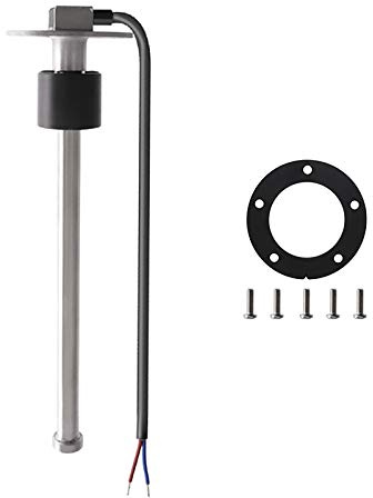 KAOLALI Bränsle gassändare rostfritt stål bränsle sändningsenhet 400 mm marin båt vattennivå mätare sensor 5 hål passar bränsle vattenmätare 0 ~ 190 ohm