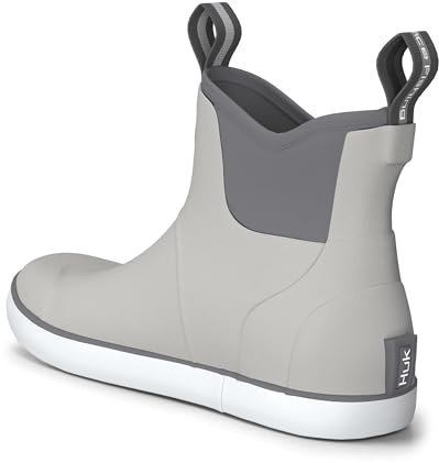 HUK Homme Rogue Wave Shoe, High-Performance Fishing & Deck Boot Botte de Pluie, Gris uni, 43 EU