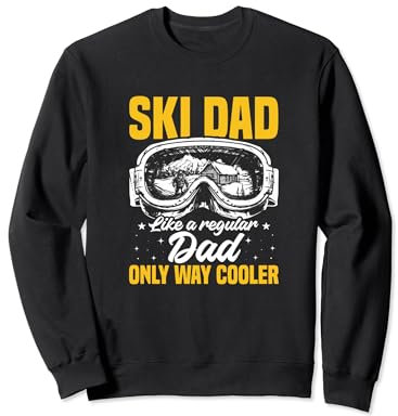 Ski Dad Skifahren Skisport Papa Vater Spruch Sweatshirt