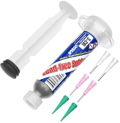 BEEYUIHF Sans plomb Pâte à souder, Pâte à étamer Sn64 Bi35 Ag1, 183°C Pâte à souder à l'étain, pour PCB BGA SMD Réparation Électronique (1.23oz/35g)