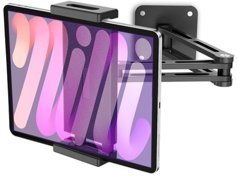 urmust Tablet Wall Mount Holder, Aluminum iPad Wall Holder, Dual Arm