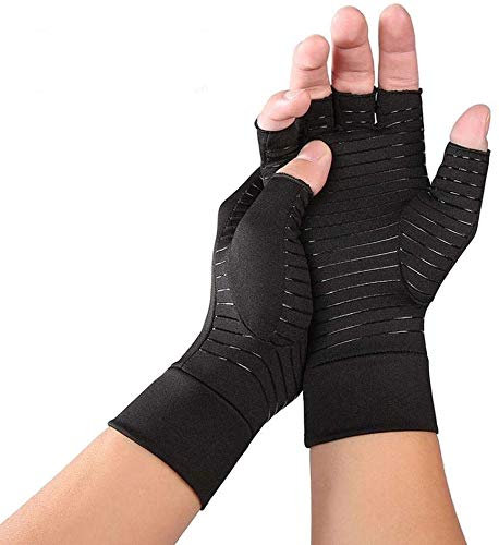 JADE KIT Copper Infused Arthrose Handschuhe, Arthritis Kompressions-Handschuhe zur Schmerzlinderung bei Rheumatoide, Karpaltunnel, Sehnenentzündung【S】