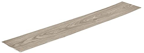 Vinyl Floor Planks Wood Effect Flooring Tiles Self Adhesive Kitchen Floor Lino (7, Grey Wood Grain)