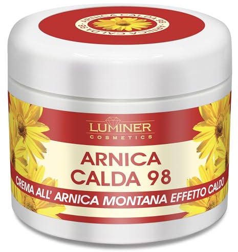 Arnika für Pferde Human Use 200ml Hot Effect, Starke Arnika und Teufelskralle Creme für Gelenk- und Muskelmassage, schnell wirkende natürliche Formel Made in Italy LUMINER
