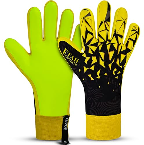 EFAH SPORTS Soccer Goalkeeper Gloves for Boys Kids Youth Adult Goalkeeping