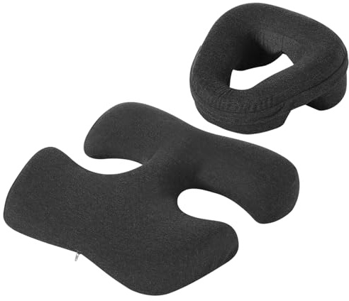 Hdenmist Face Down Massage Pillow for Sleeping, Face Down Pillow with Non-Slip Bottom Home Head Cushion and Chest Cushion for SPA & Sleep (Gray)