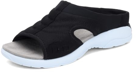 Easy Spirit Traciee2 Women's Slip On, 9 B(M) US, Black-White