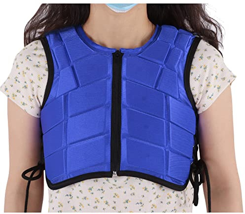 Chaleco protector ecuestre para niños, chaleco ecuestre de seguridad profesional, acolchado EVA, protector de cuerpo para montar a caballo, ropa deportiva, chaleco de absorción de golpes para niños y