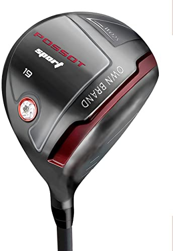 POSSOT Madera de golf Fairway, madera 3/5 con ejes de grafito para hombre, palo de golf con eje flexible regular y rígido de alta calidad, diestros, 5 madera rígida
