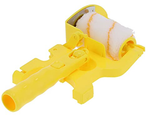 Farbroller Gelbfaden Kantenroller Malerwalzen mit Griff für Malerarbeiten, Renovierungs- und Dekorationsarbeiten,33x14x7 cm