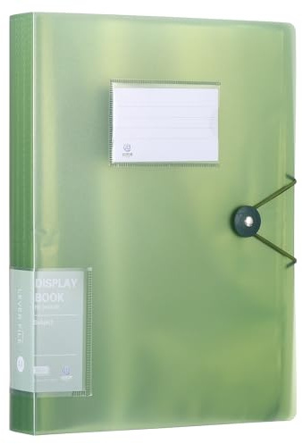 PATIKIL Cartella raccoglitore portfolio 12,1 x 10,6 pollici, display 1Pz Libro di presentazione 80 tasche con maniche protettive in foglio di plastica trasparente documenti artistici