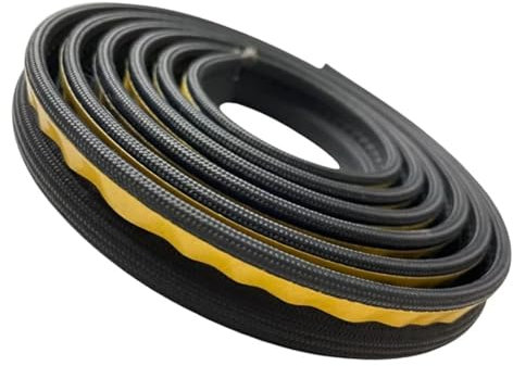 HitzebestäNdig DichtungsbäNder 3 Stück 10 mm Kamin-Dichtungsseil Holzofentür Selbstklebende Glasfaser-Dichtungsschnur 2 m 3 m schwarzes Dichtungsband Selbstklebend Dichtband FüR Kamin (Color : 3 Mete