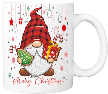 Christmas gonk gnome hot Chocolate Mug, Christmastime Movie Cup, Secret Santa, Stocking Filler, Gonk Lover Gifts, for Christmas, Birthday, Xmas eve Box (Male Gonk)