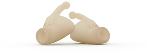 Flare Calmer | Ear Plugs Alternative | Daily Noise Relief | Sound Sensitivity | Stress Relief | No Muffling | Improve Wellbeing | Comfy, Reusable, Soft Silicone Earplugs | Nude 2313 TRN