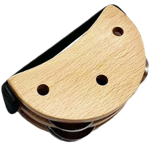 Tambourins pour pieds pour adultes, Shaker pour pieds | Tambourin en bois