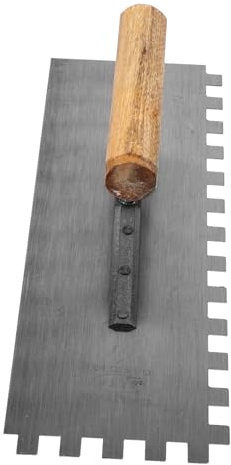 Housoutil Cazzuola Per Cemento in Acciaio Cazzuola Per Piastrelle Con Manico in Legno Utensili Per Cemento Utensili Per Muratura