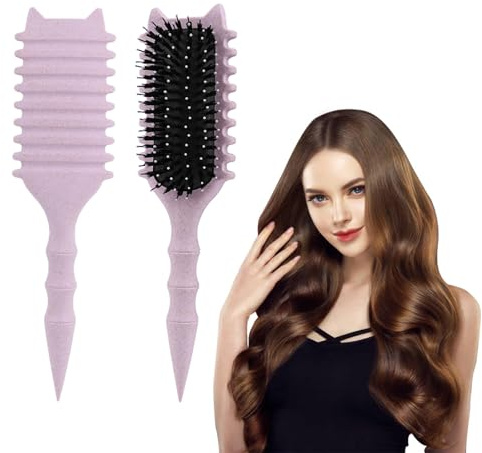 Neuytiky Spazzola per Capelli Curva,spazzola per Ricci Multifunzionale,Spazzolas Districante per Capelli Professionale,spazzola per Definizione Ricci,Curly Hair Brush