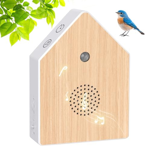 Boîte À Sons Naturels, Boîte À Détecteur De Mouvement, Boîte À Chants d'oiseaux, Support Mural, avec Minuterie, Gazouillis Apaisant, Boîte De Sons Naturels pour Salle De Bain, Spa, Toilettes