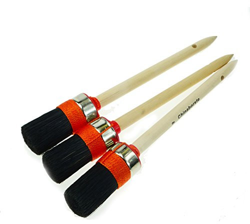 Rotix de 93714 3 pieza anillo de pintura Pinceles y diámetro 35 mm Tamaño 8 | Pincel Redondo pintor (|schwarze cerdas