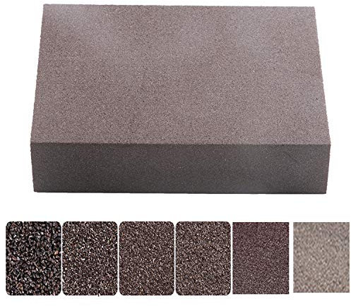 12PCS Schleifschwamm， 6 Verschiedene Spezifikationen Sortiment Schleifblöcke， Waschbares und wiederverwendbares Sandschwamm-Kit. (Grob, Mittel, Fein, Superfein)
