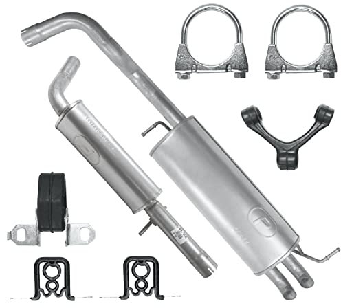 Polmo Schaldampferset Auspuff für A3 8L VW Golf 4 IV New Beetle 1 I 1.8 2.0 2.3