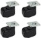 Dörner + Helmer 4er Set Einfach-Walzenrollen 25mm mit TPE-Rad, Tragkraft 120 kg/Set
