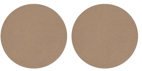 PATIKIL 2 Pcs 12 Chauves-Souris de Tour de Poterie Ronde de 1/3 D'Épaisseur, Trous Pré-Épinglés Espacés de 10 avec Vis en Acier Inoxydable 304 à Goupille de 1 de Long